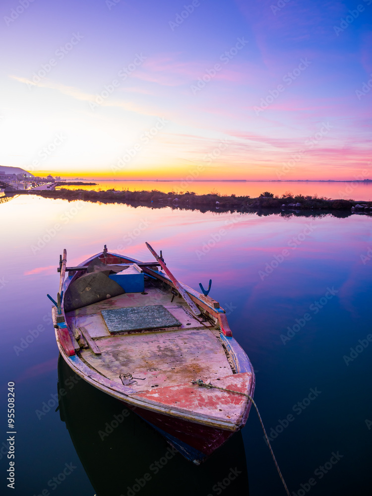 Fishing boat on the Ionian island of Lefkas