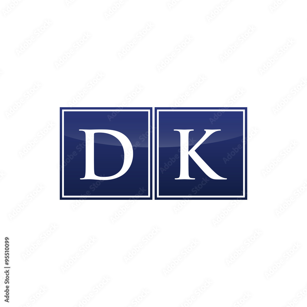 Letter Initial Logo DK Letter Initial Logo DK