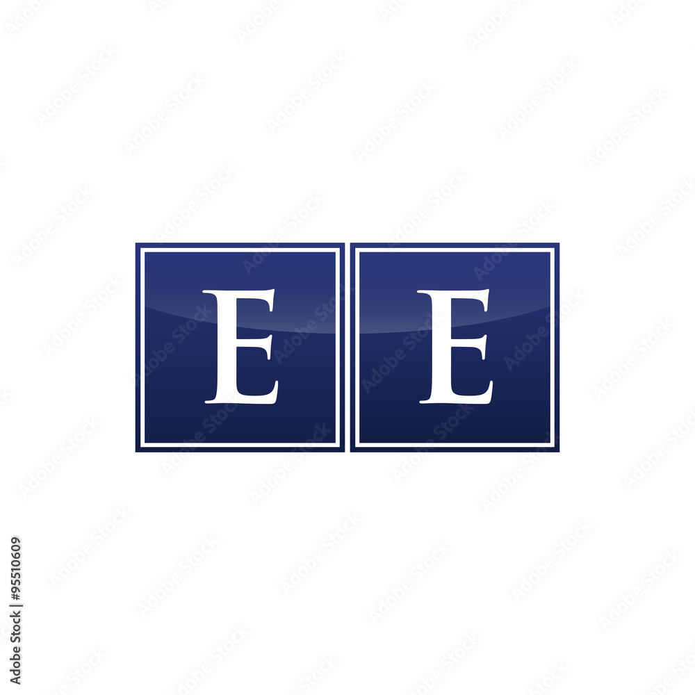 Letter Initial Logo EE Letter Initial Logo EE