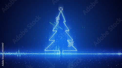 techno christmas tree elect...
