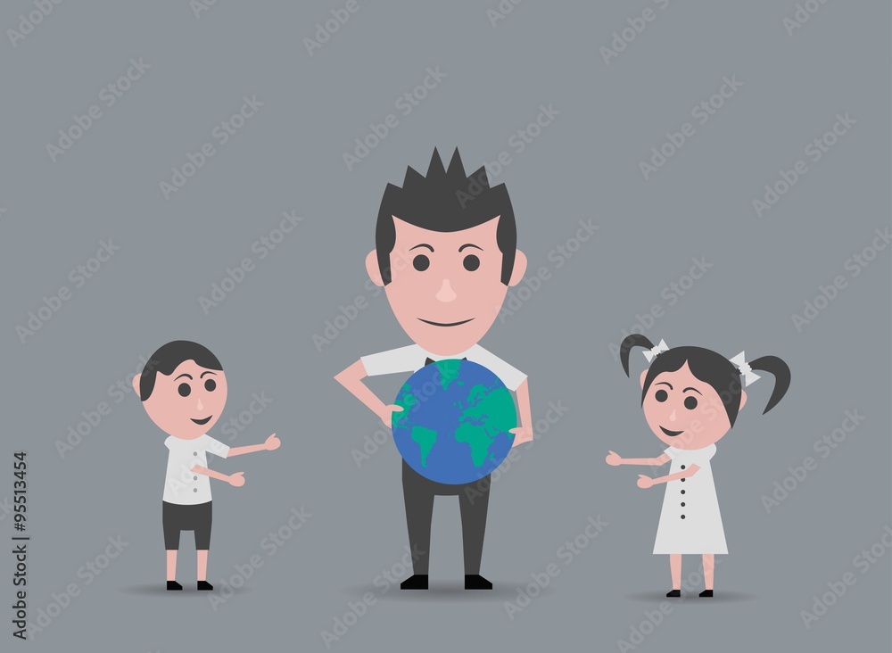 doll father giving children world