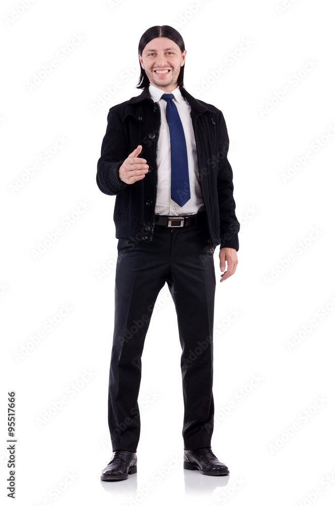 Young businessman isolated on white Young businessman isolated on white
