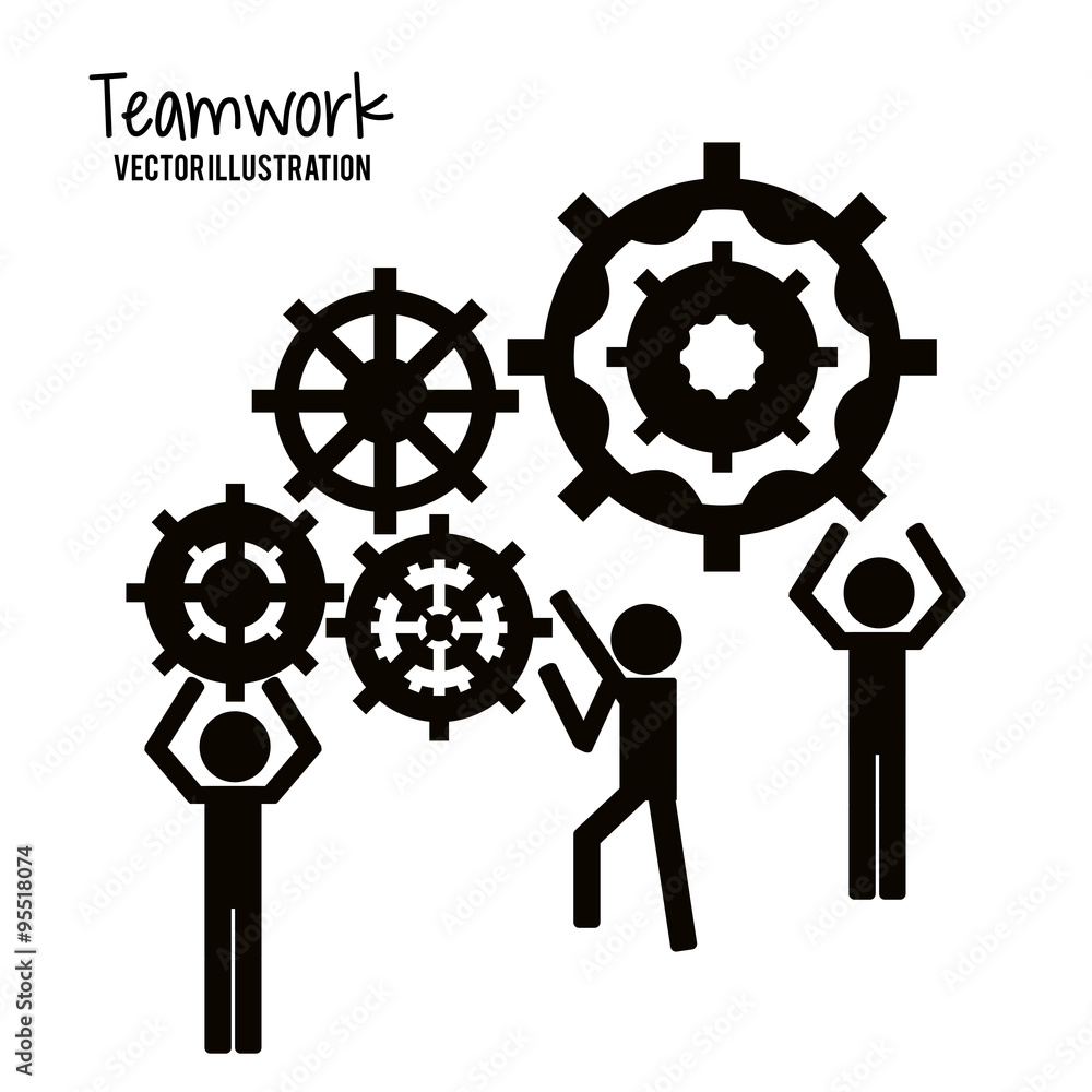Obraz premium Teamwork and business design 