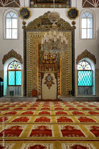 First flor of Altar of Orhan Gazi Mosque, Bursa, It was built in 1399 year