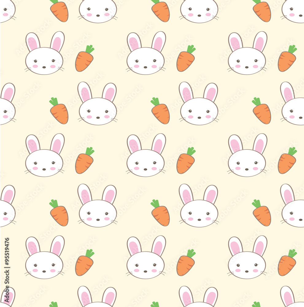 rabbit seamless pattern