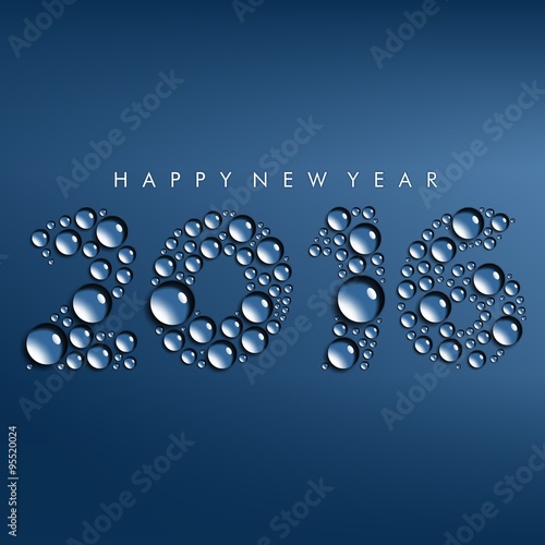 HNY 2016 Water drops
