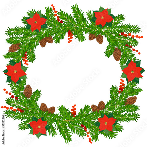 Christmas fir wreath