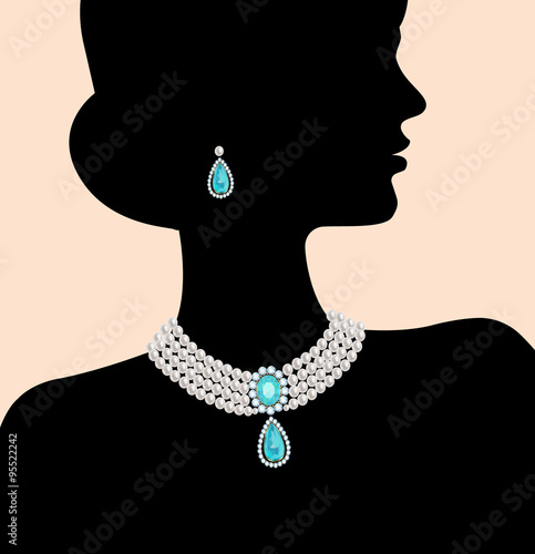 Silhouette of the woman