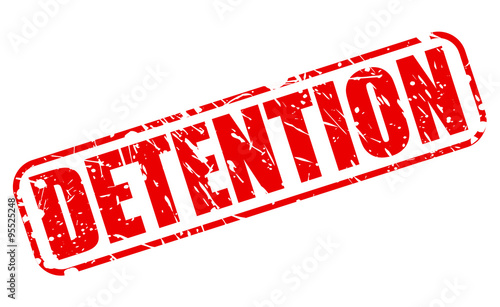 DETENTION red stamp text