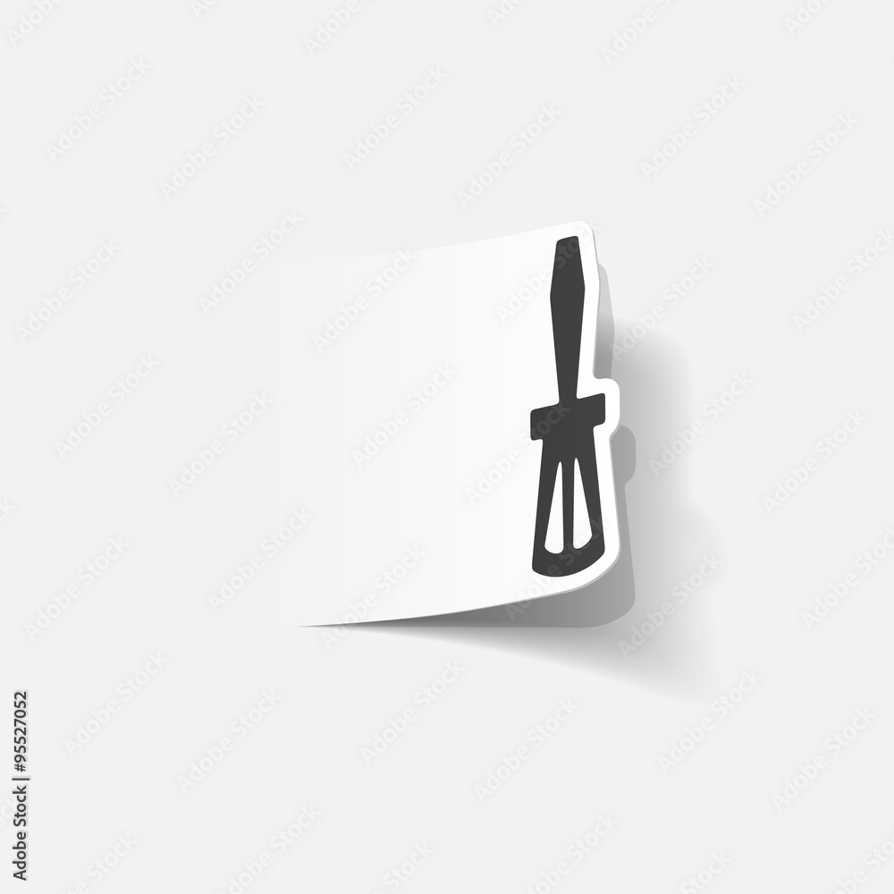 realistic design element: screwdriver realistic design element: screwdriver