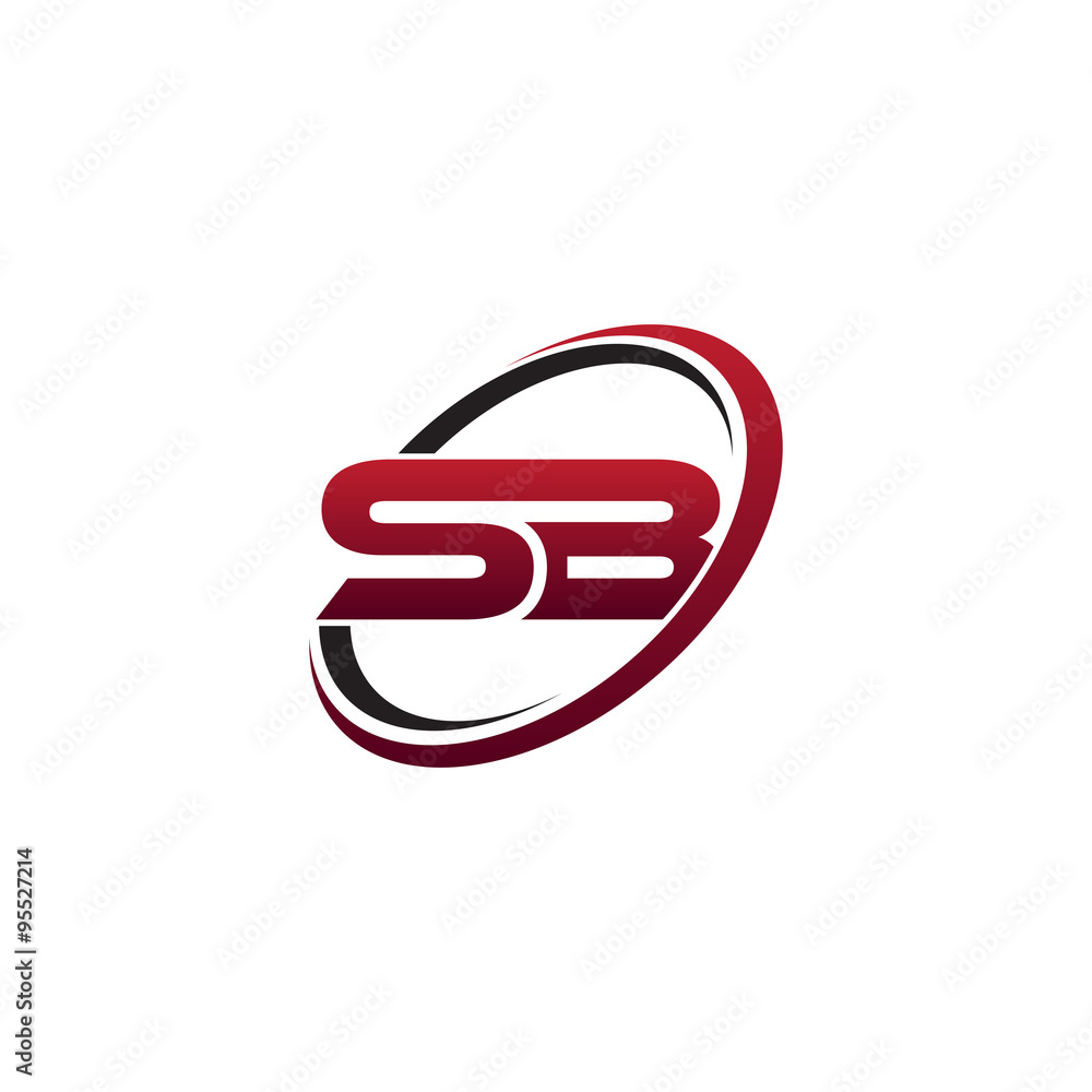 Modern Initial Logo Circle SB Modern Initial Logo Circle SB