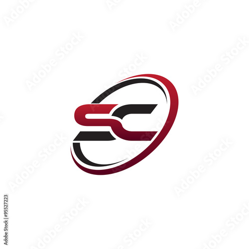 Modern Initial Logo Circle SC