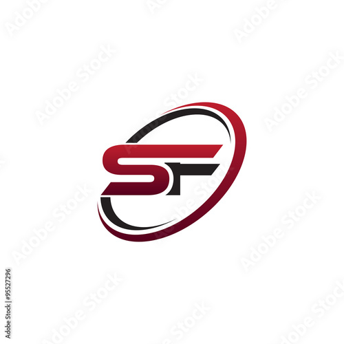 Modern Initial Logo Circle SF