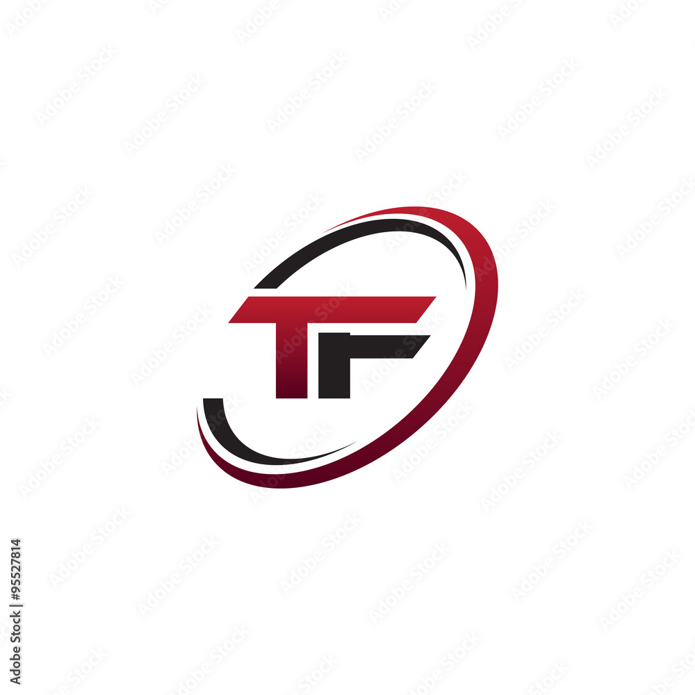 Modern Initial Logo Circle TF Modern Initial Logo Circle TF