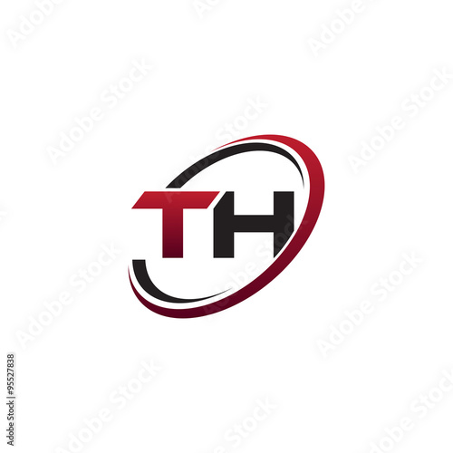 Modern Initial Logo Circle TH