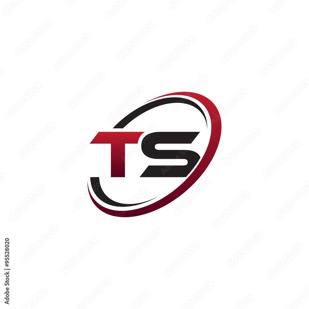 Modern Initial Logo Circle TS Modern Initial Logo Circle TS