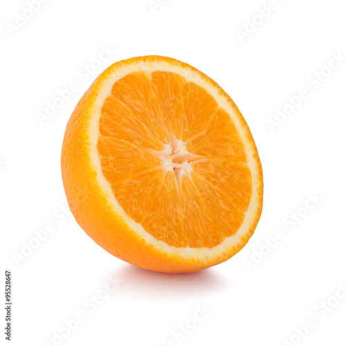 slice orange isolated on white background