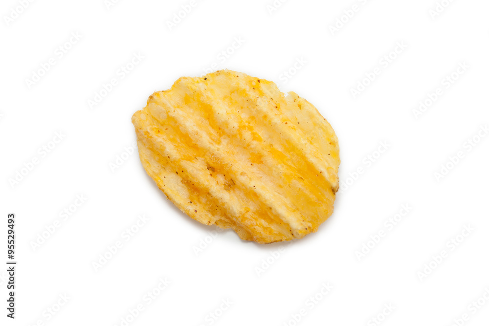 potato chips isolated on white background potato chips isolated on white background