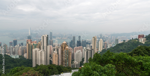 Hong Kong Panorama View from The Peak