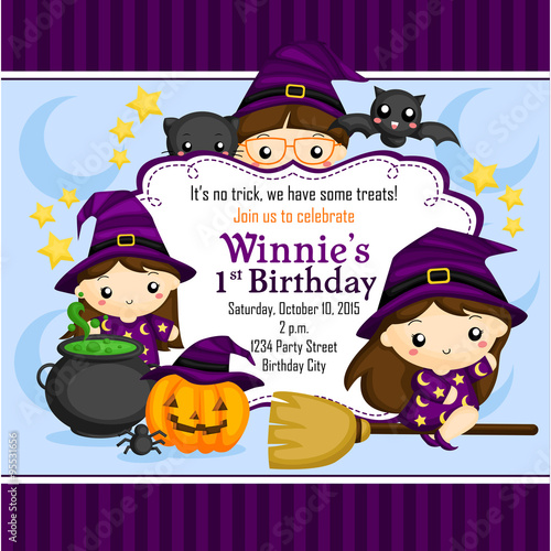 Halloween Witch Invitation