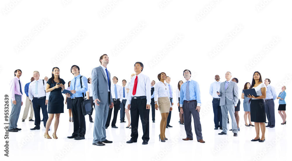 Large Group of Business People Organization Corporate Concept