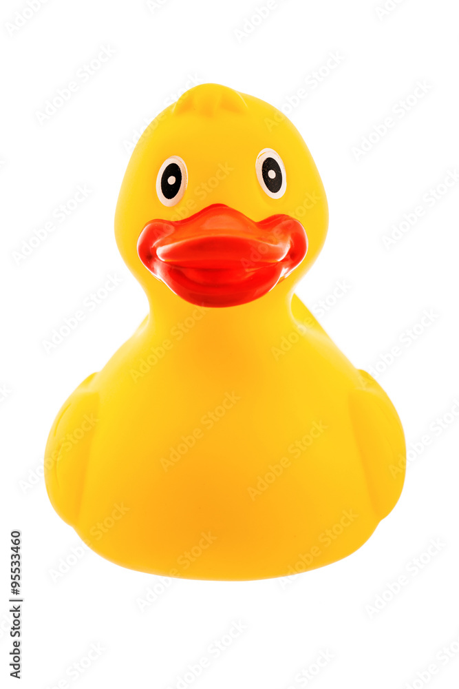 Yellow rubber duck isolated on white Yellow rubber duck isolated on white
