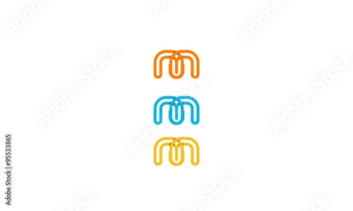 letter M creative logo vector