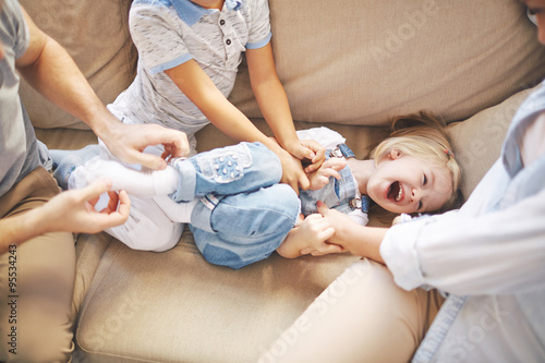 Εκτύπωση καμβά Laughing girl