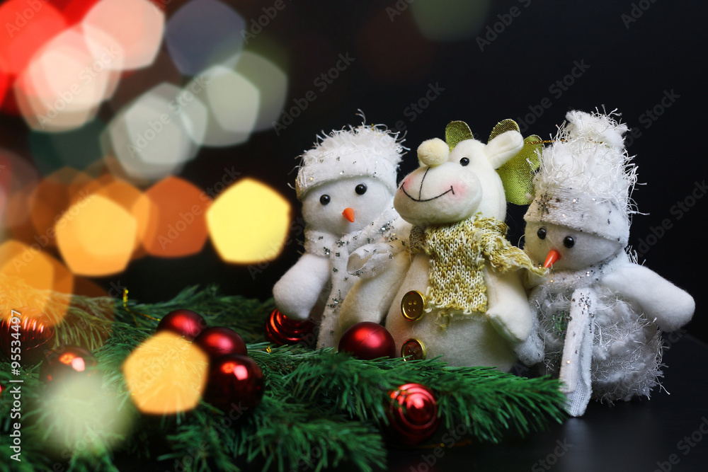 Obraz premium New Year decoration stuffed toys