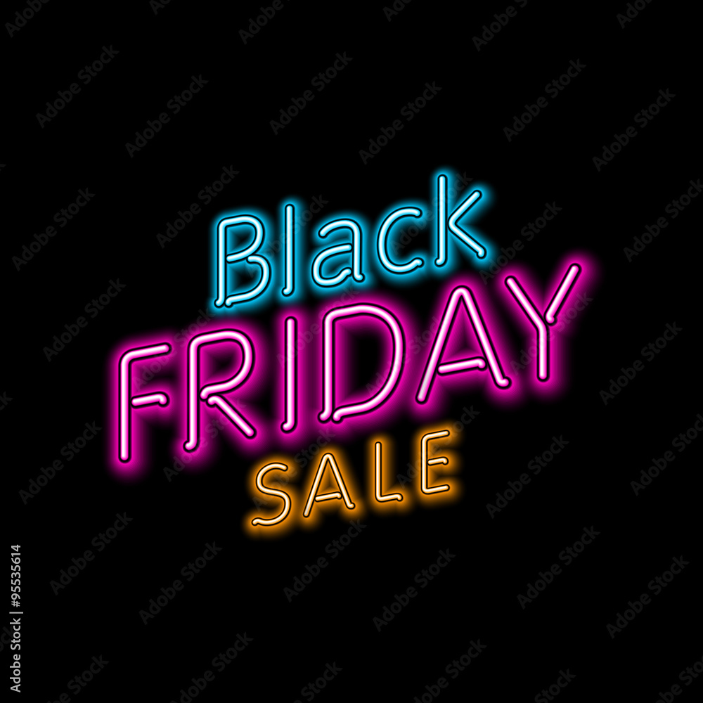 black friday hanging sign. Vector Illustration, eps10, contains transparencies.