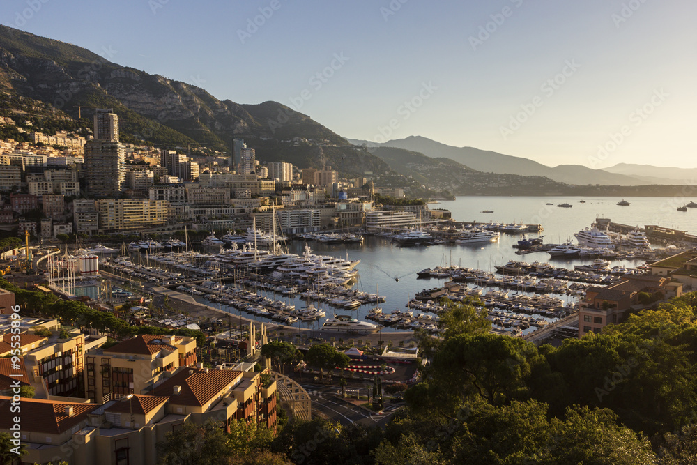 View on Monte Carlo in Monaco in the morning