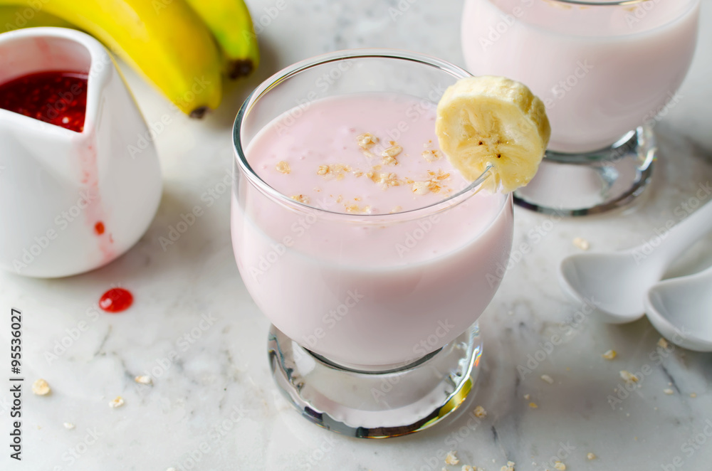 Smoothie on a marble background Smoothie on a marble background