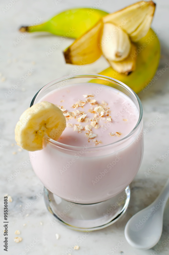 Smoothie on a marble background Smoothie on a marble background