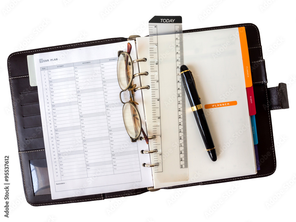 note book paper with pen and glasses note book paper with pen and glasses