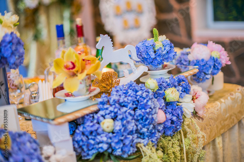 Wedding table decoration.