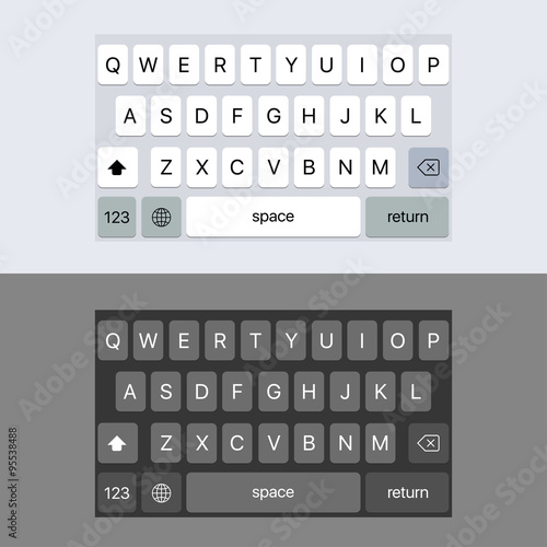Keyboard phone in white and black color