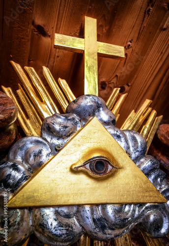 Принти на полотні freemason symbol