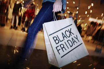 Visiting mall on Black Friday