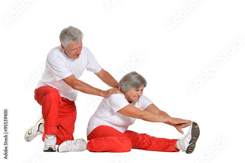 Senior Couple Exercising 