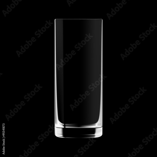 Empty drinking highball glass cup