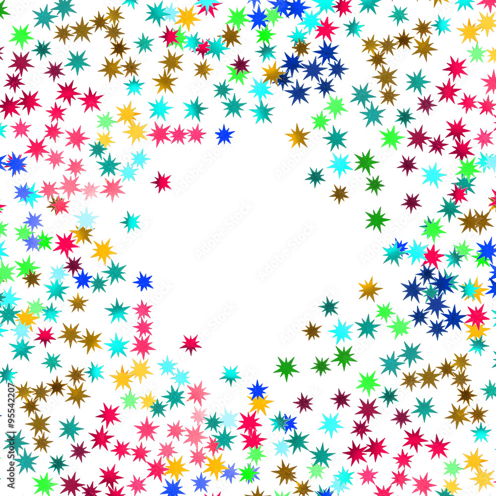 étoiles multicolores sur fond blanc étoiles multicolores sur fond blanc