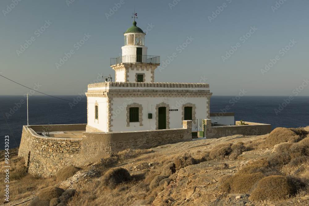 Lighthouse In Serifos Island Lighthouse In Serifos Island