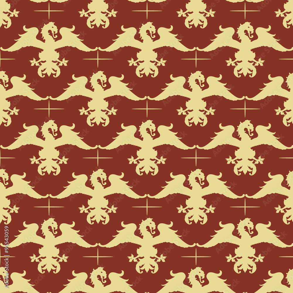 Heraldic vector background seamless Heraldic vector background seamless
