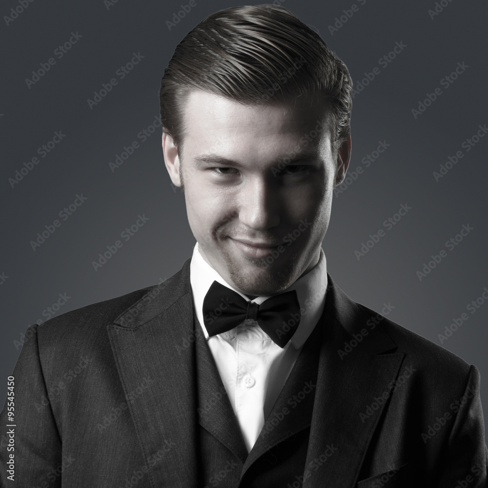 Emotional businessman having an idea Emotional businessman having an idea