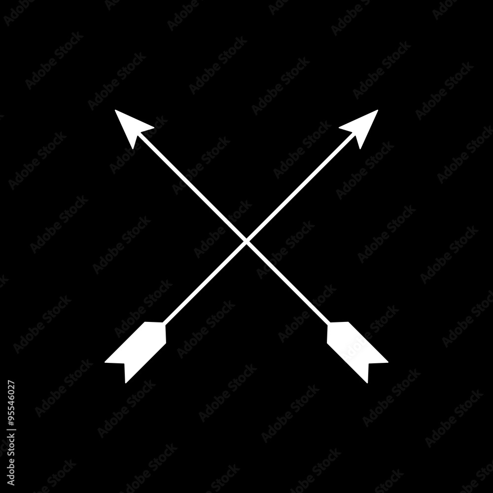The arrow icon. Arrows symbol. Flat The arrow icon. Arrows symbol. Flat