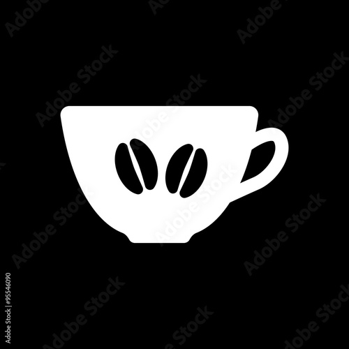 The coffee and cup icon. Coffee And Cup symbol