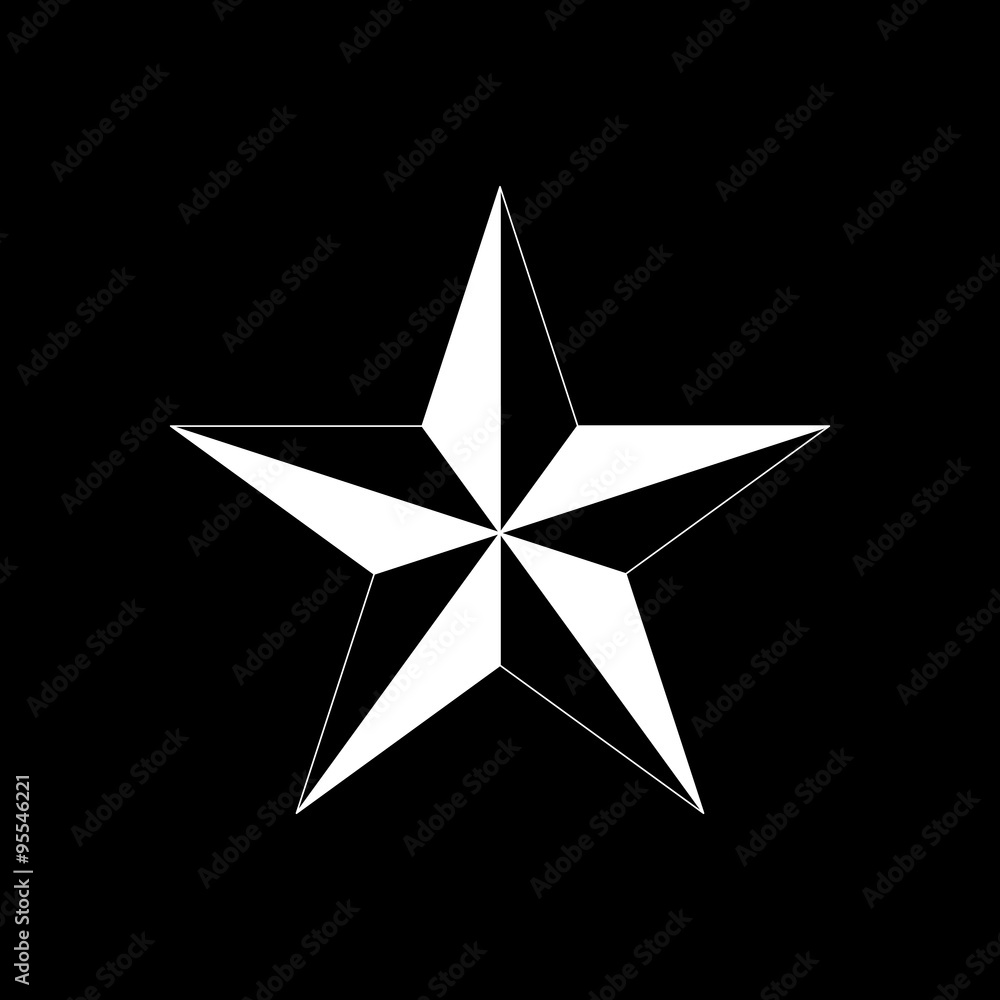 Obraz premium The star icon. Star symbol. Flat