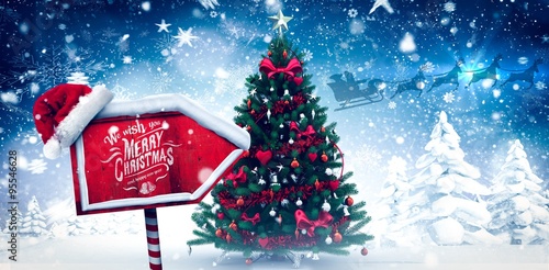 Photography Composite image of christmas greeting