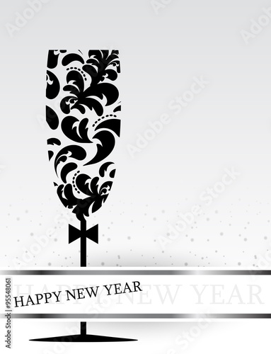 Happy New Year Flute card