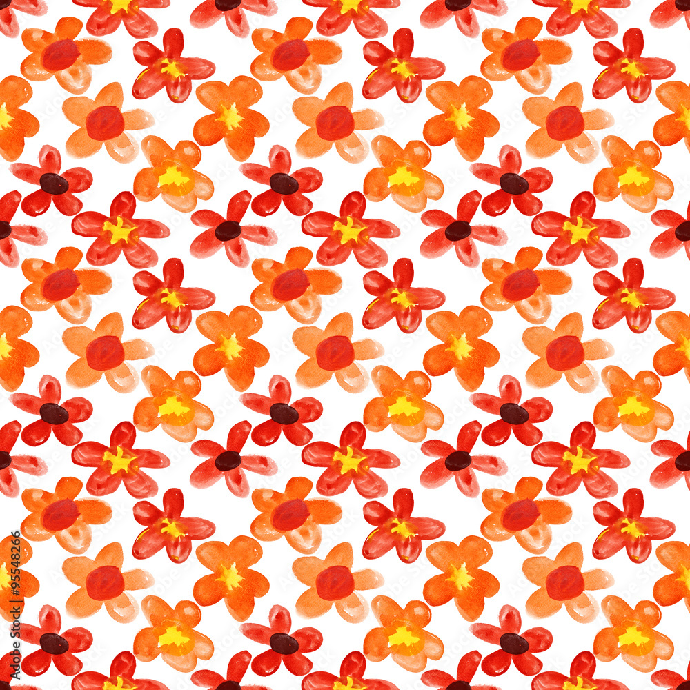 Red flowers seamless Red flowers seamless